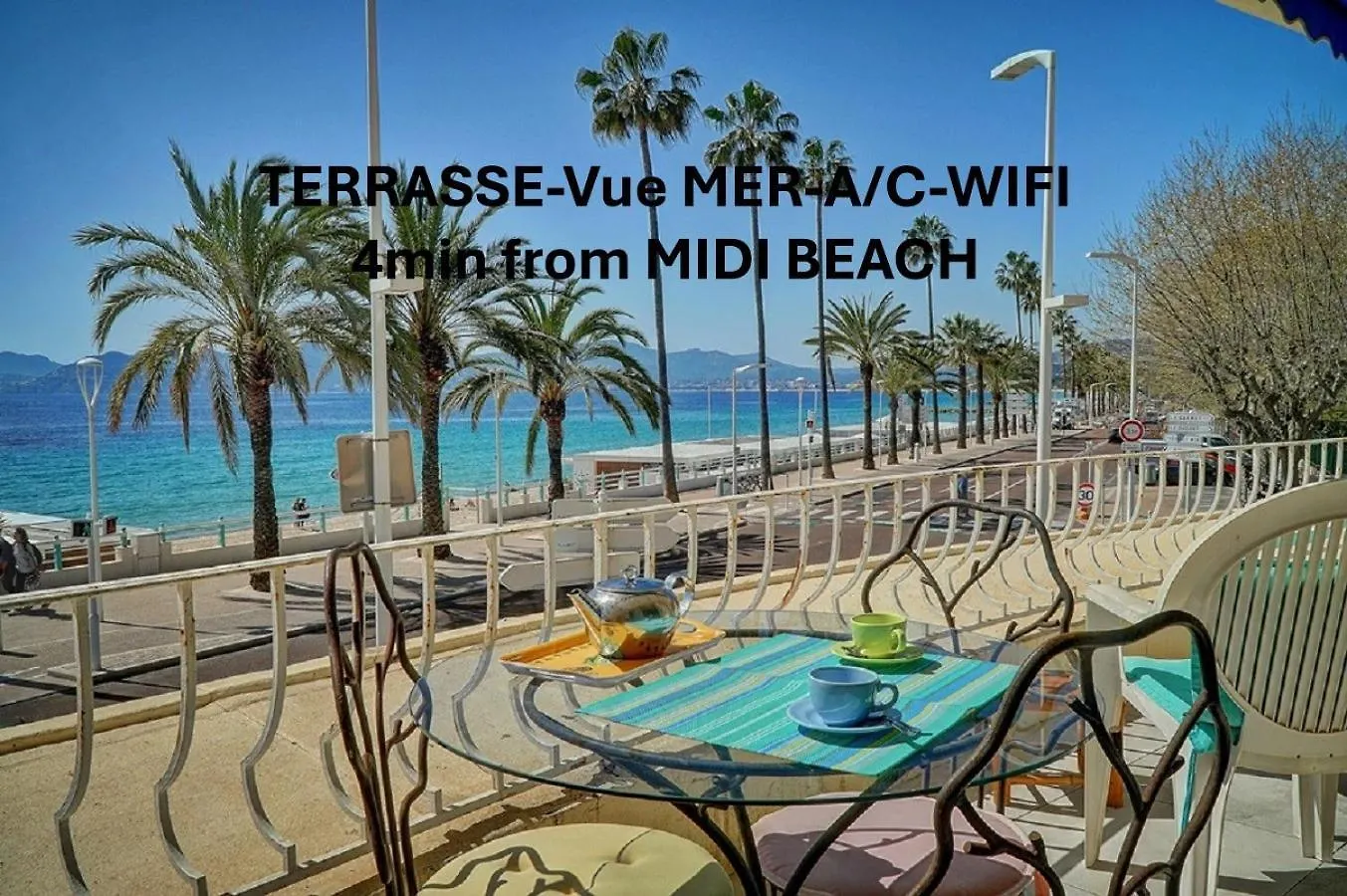Charmant 2 Pieces Avec Terrasse Vue Mer L! A1B120 Cannes